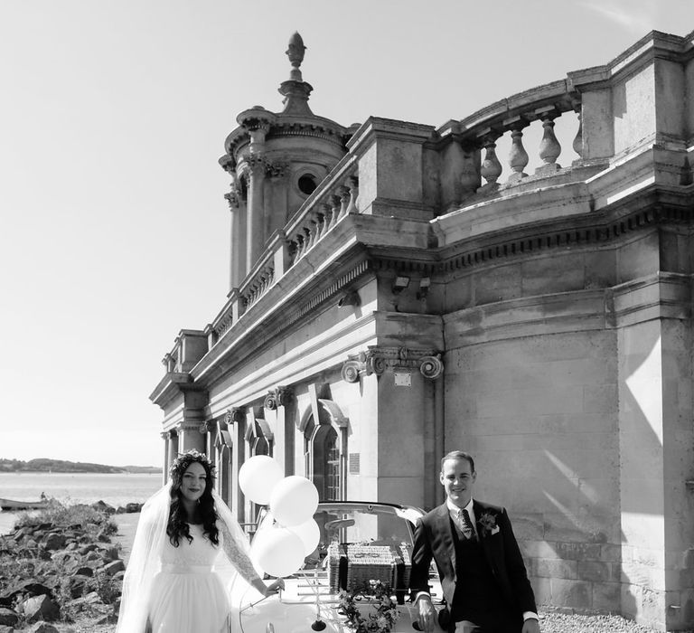 Bride in Naomi Neoh Gown | Groom in Hackett Suit | Natalie Hewitt Planned Wedding at Normanton Church & Kingsthorpe Lodge Barn | Jeni Smith Photography | Blue Ridge Wedding Videography