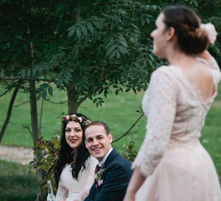 Boho Bride in Naomi Neoh Gown | Groom in Hackett Suit | Natalie Hewitt Planned Wedding at Normanton Church & Kingsthorpe Lodge Barn | Jeni Smith Photography | Blue Ridge Wedding Videography