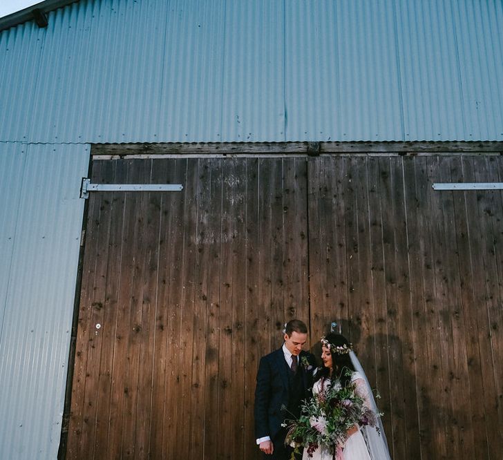 Boho Bride in Naomi Neoh Gown | Groom in Hackett Suit | Natalie Hewitt Planned Wedding at Normanton Church & Kingsthorpe Lodge Barn | Jeni Smith Photography | Blue Ridge Wedding Videography