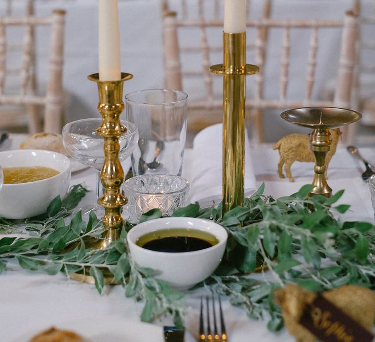 Candle Sticks Wedding Decor | Natalie Hewitt Planned Wedding at Normanton Church & Kingsthorpe Lodge Barn | Jeni Smith Photography | Blue Ridge Wedding Videography