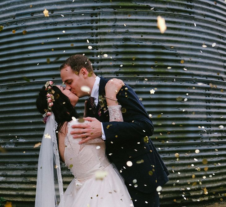 Boho Bride in Naomi Neoh Gown | Groom in Hackett Suit | Natalie Hewitt Planned Wedding at Normanton Church & Kingsthorpe Lodge Barn | Jeni Smith Photography | Blue Ridge Wedding Videography