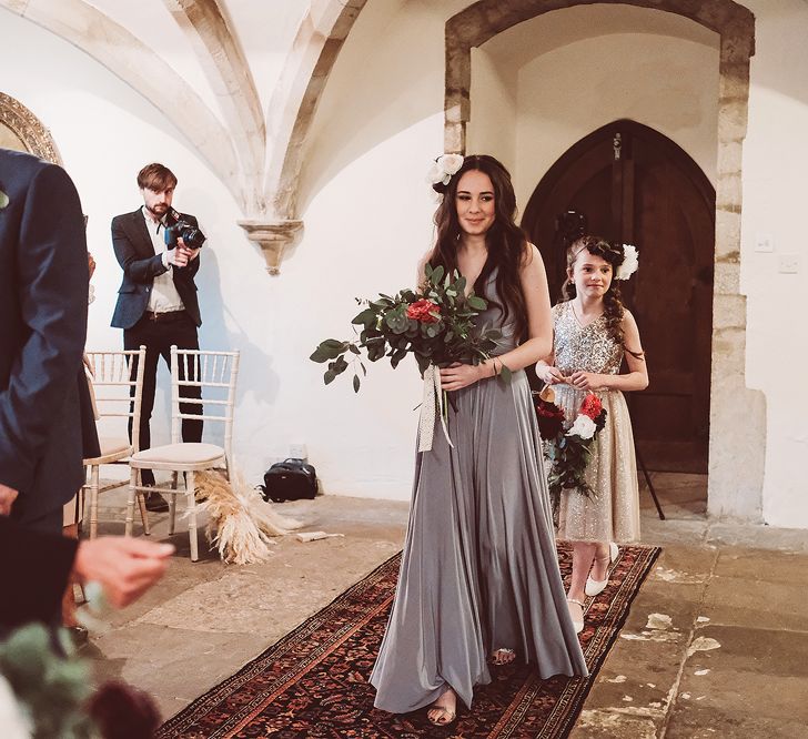 Pampas Grass Wedding With Autumnal Colour Palette & Bride In Sanyukta Shrestha With Feather Cape & Images From Lemonade Pictures