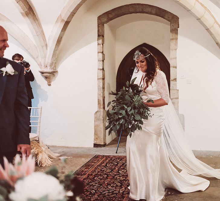 Pampas Grass Wedding With Autumnal Colour Palette & Bride In Sanyukta Shrestha With Feather Cape & Images From Lemonade Pictures