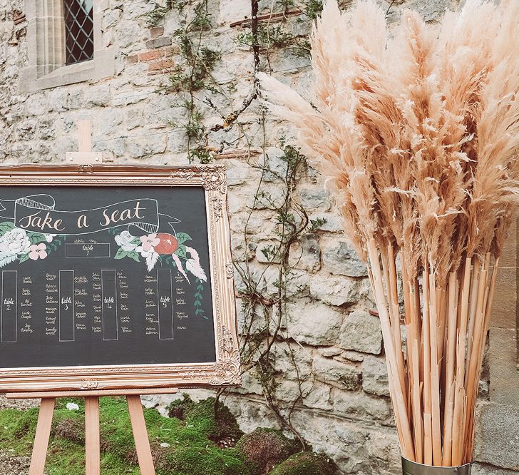 Chalkboard Table Plan