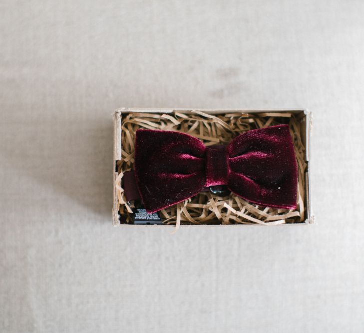 Velvet Bowtie For Groom