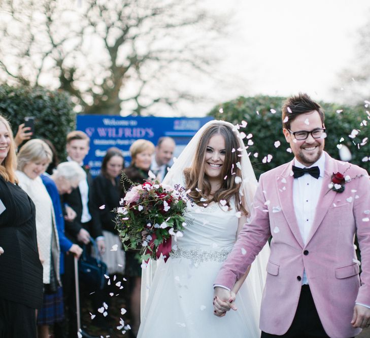 Groom In Pink Burberry Jacket