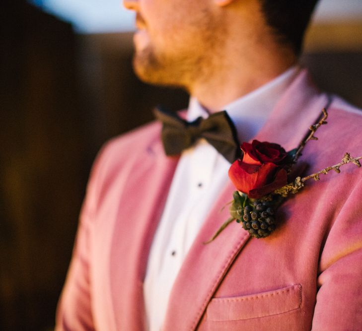 Groom In Burberry Jacket