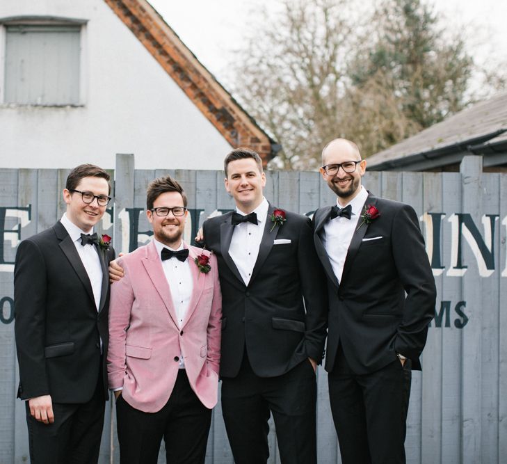 Groom In Pink Burberry Jacket