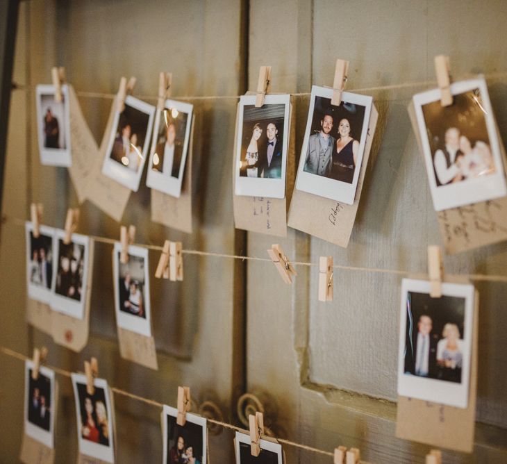 Polaroid Picture Guest Book Station | Intimate Anglers Rest Pub Wedding Reception | Antonija Nekic Photography