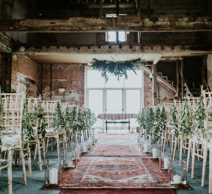 Rue De Seine Bride For A Foliage & Pampas Grass Wedding At Godwick Hall With Props From The Little Lending Co & Images By Darina Stoda