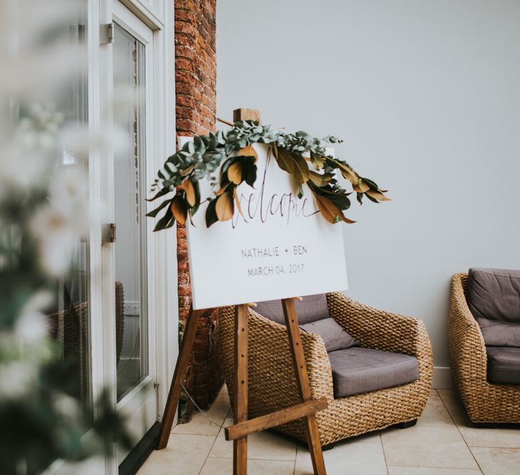 Elegant Welcome Sign For Wedding Guests