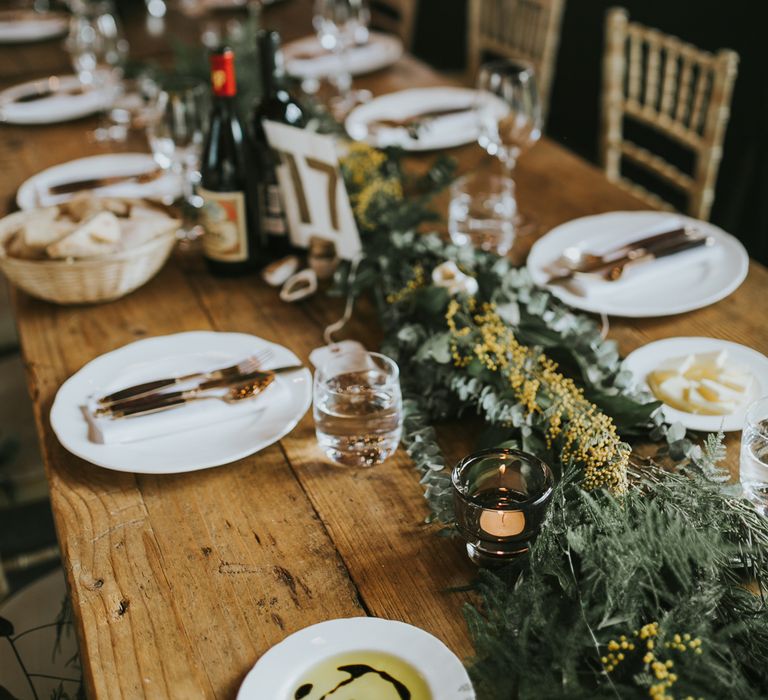 Rue De Seine Bride For A Foliage & Pampas Grass Wedding At Godwick Hall With Props From The Little Lending Co & Images By Darina Stoda