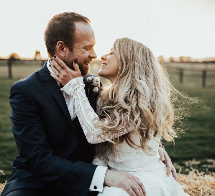 Rue De Seine Bride For A Foliage & Pampas Grass Wedding At Godwick Hall With Props From The Little Lending Co & Images By Darina Stoda