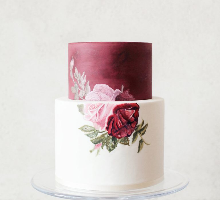 Painted Wedding Cake