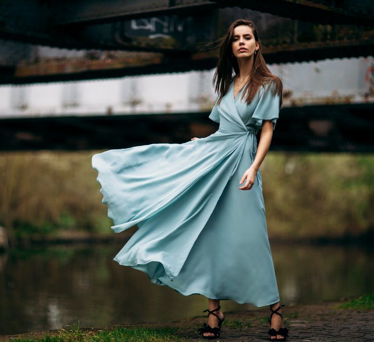 Stylish Bridesmaids Dresses From Rewritten | New Shade 'Marine' | Image by Joanna Bongard Photography