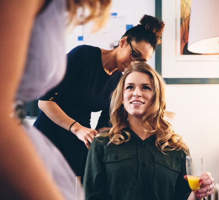 Beautiful Bride Getting Ready For Wedding