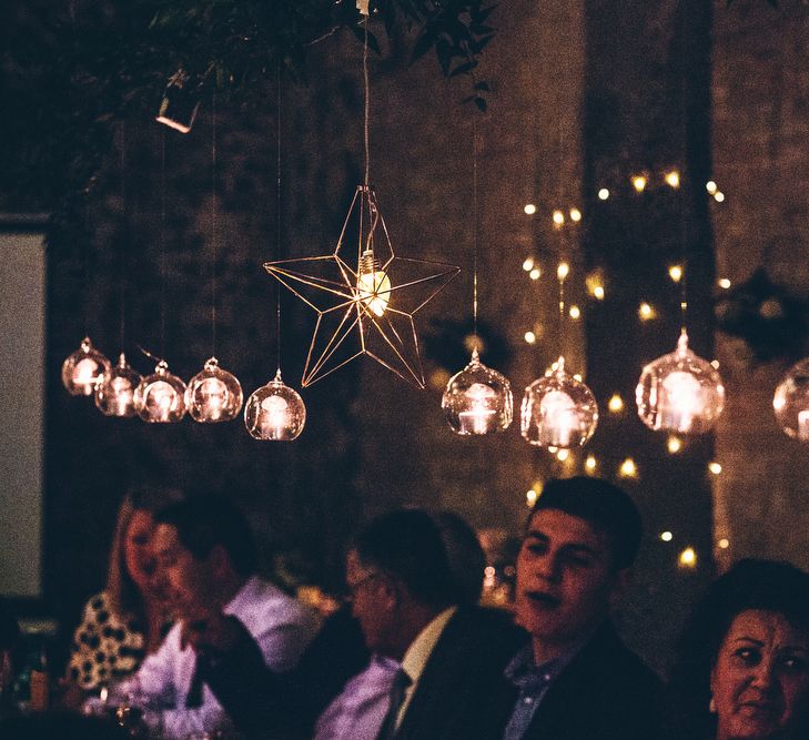 Fairy Lights At Wedding