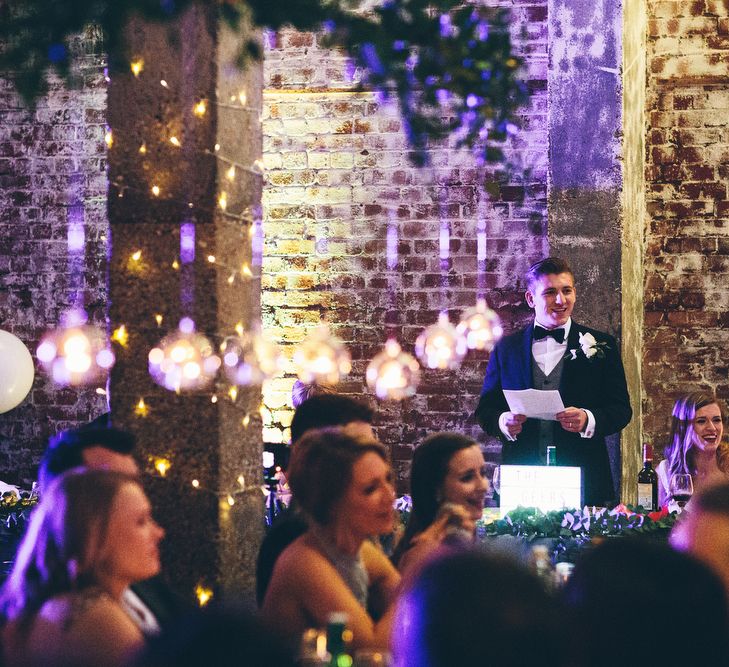 Fairy Lights At Wedding