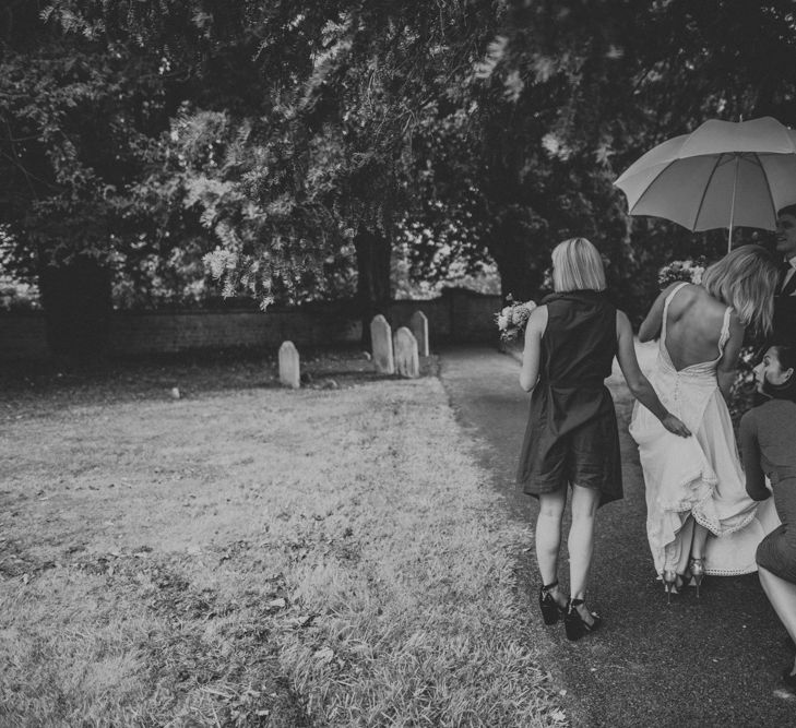 Bespoke Wedding Dress by Adam Dixon Made Using Material from Mothers Vintage Bridal Gown | Lucy Turnbull Photography