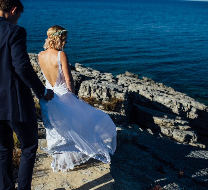 Bride & Groom | Outdoor Greek Destination Wedding at The Peligoni Club | Lucy Turnbull Photography