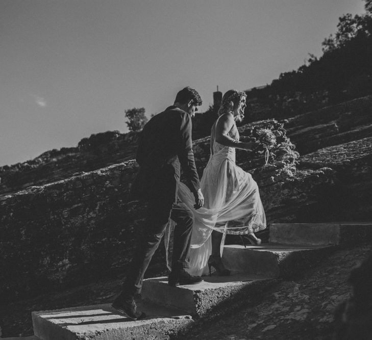 Bride & Groom | Outdoor Greek Destination Wedding at The Peligoni Club | Lucy Turnbull Photography