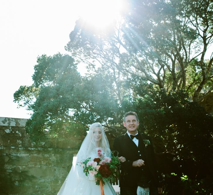 Bride & Father Of The Bride in Kilt