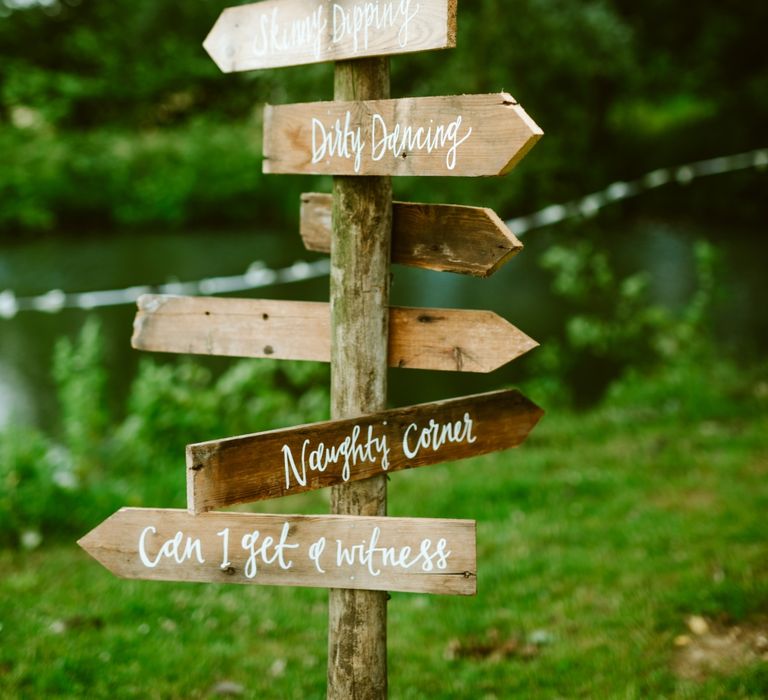 Wooden Wedding Signage The Little Lending Co