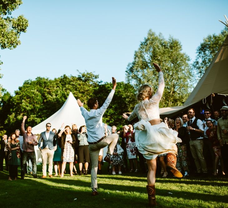 Festival Inspired Wedding At Browning Bros Essex