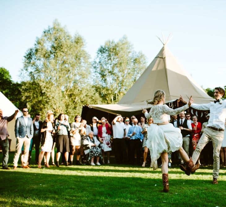 Festival Inspired Wedding At Browning Bros Essex