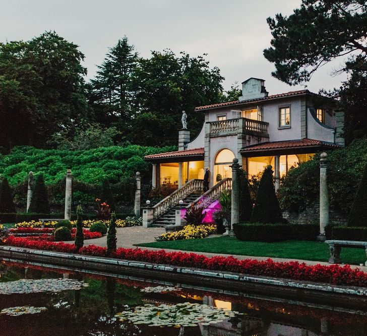 Coral & Green Wedding at The Italian Villa in Poole, Dorset with Japanese Gardens | Peppermint Love Photography | Wedding Memories Film