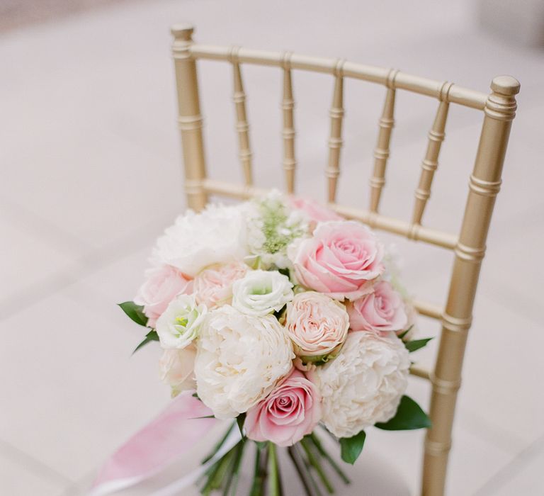 Classic Pink & White Bridal Bouquet