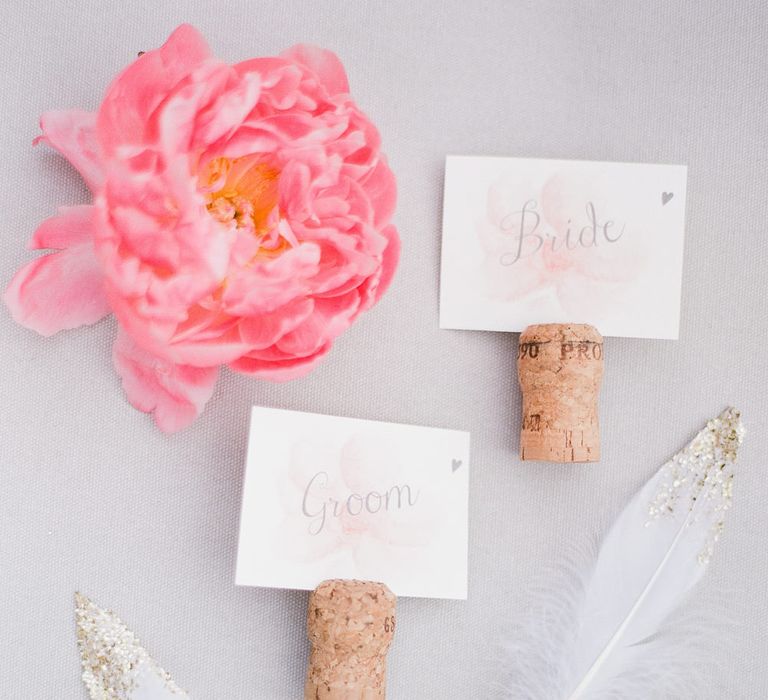 Bride & Groom Place Settings