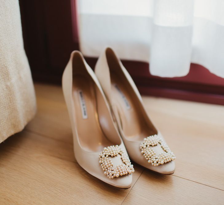 Jewel Encrusted Bridal Shoes | Frances Sales Photography