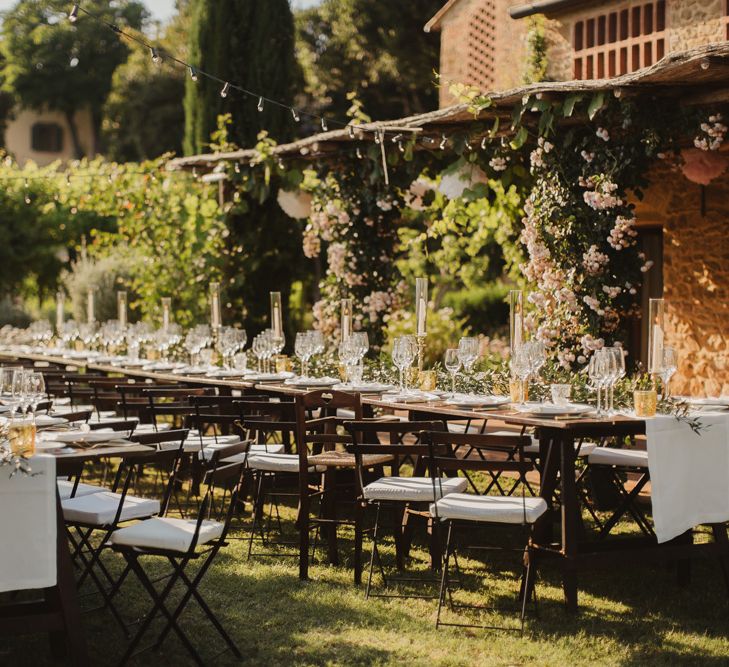 Outdoor Italian Wedding at Borgo Petrognano Planned by Tuscan Wedding Planners | Frances Sales Photography