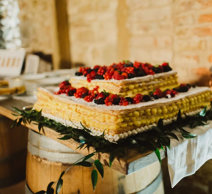 Traditional Italian Mille Feuille with Mixed Berries | Frances Sales Photography