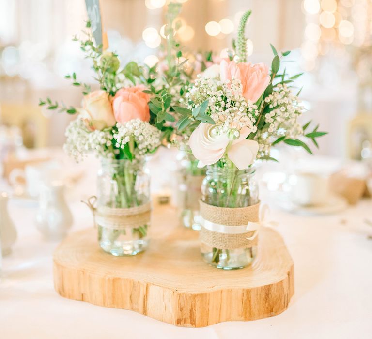 Bride In Bardot Neck Gown By Charlotte Balbier | Rustic Pastel Wedding At Blake Hall | Images By Matt Ethan Photography