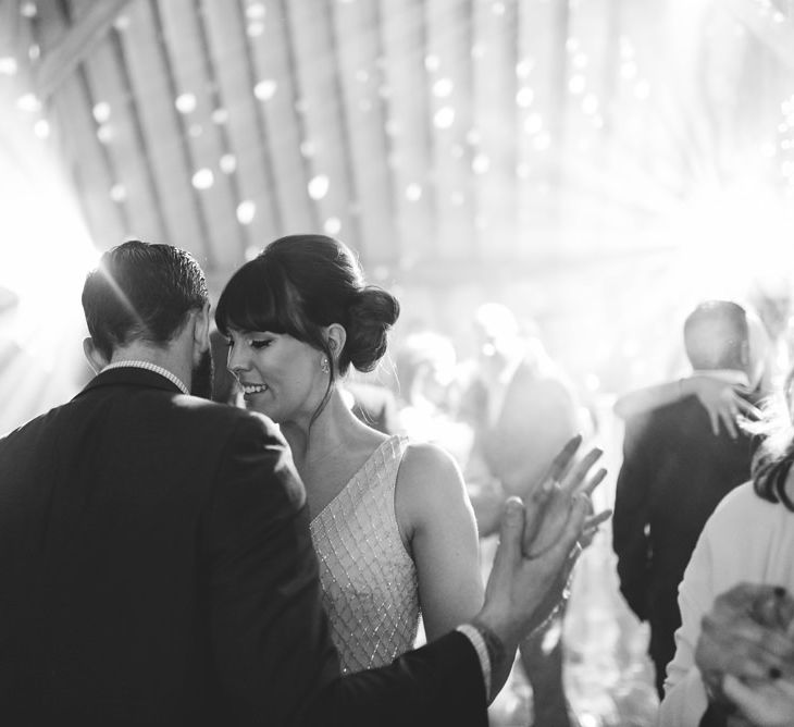 Bride In Bardot Neck Gown By Charlotte Balbier | Rustic Pastel Wedding At Blake Hall | Images By Matt Ethan Photography