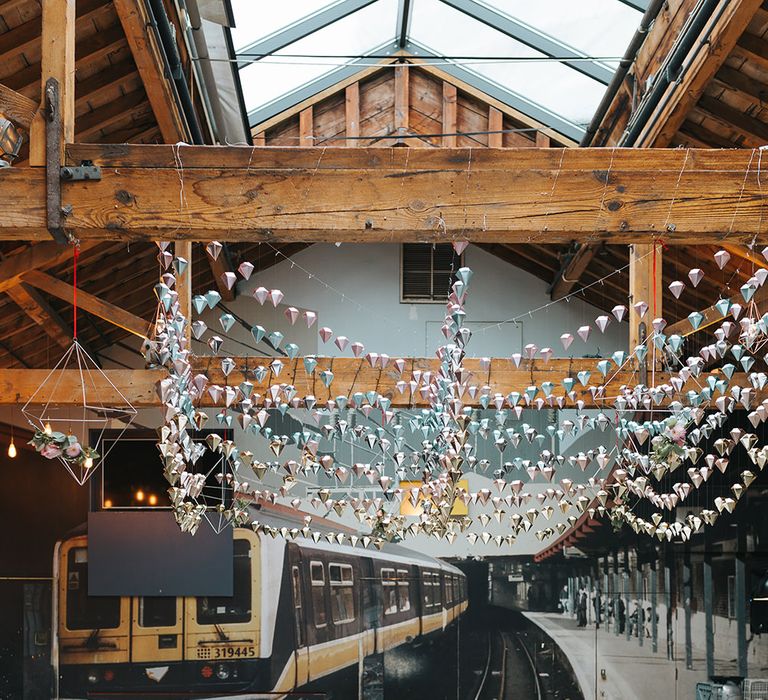 Geometric Hanging Wedding Decor