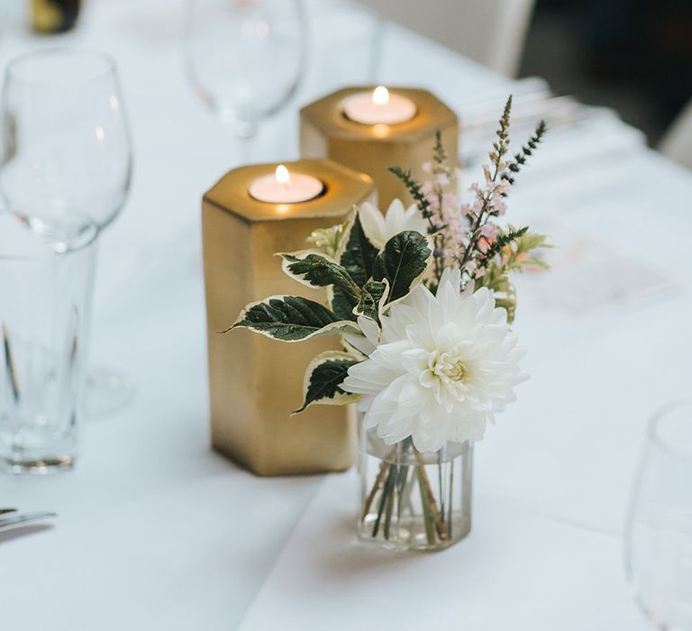 Gold Geometric Wedding Decor