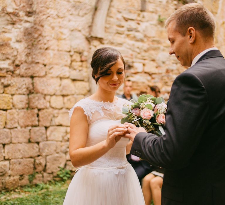 Outdoor Ceremony at Ruin Monastery Žiče Charterhouse in Slovenia