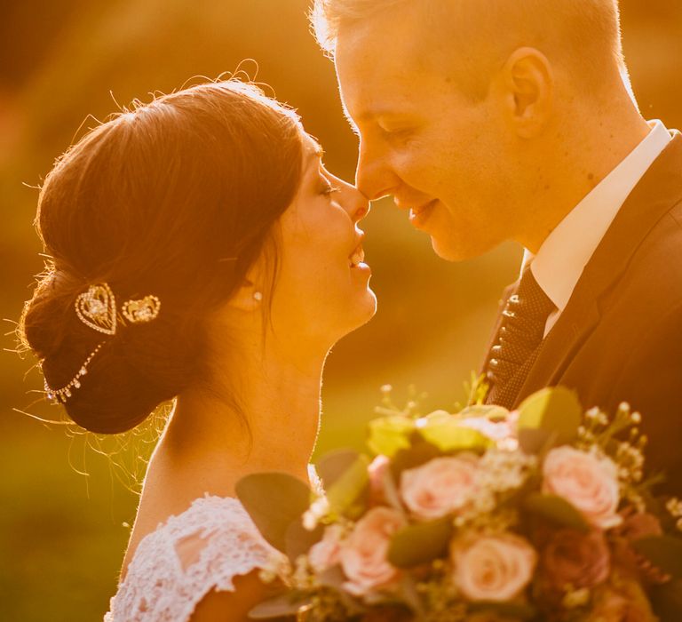 Bride & Groom Sunset Portrait