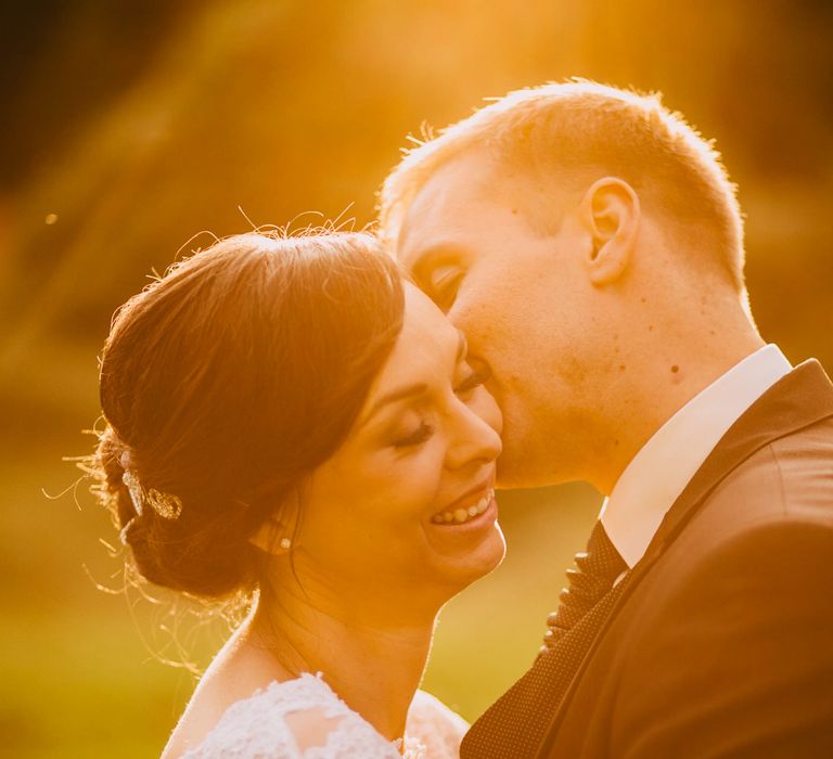 Bride & Groom Sunset Portrait