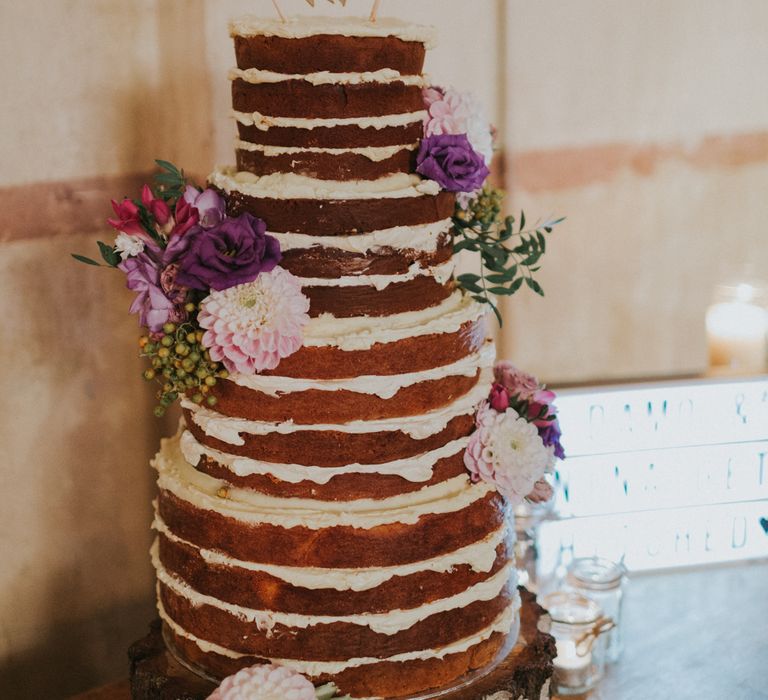 Naked Wedding Cake