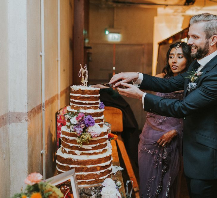 Naked Wedding Cake