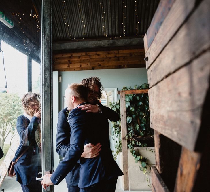 Wedding Guests | Lilac & Navy Rustic Wedding at Stone Barn, Cotswolds | Frankee Victoria Photography