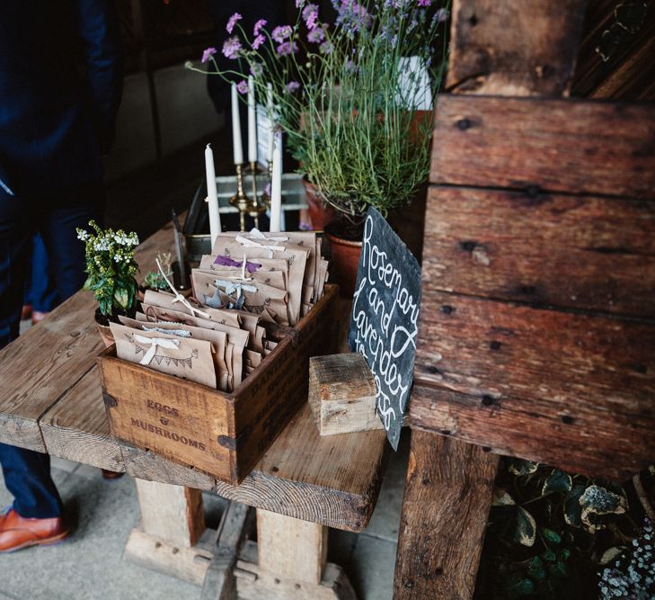 DIY Decor | Lilac & Navy Rustic Wedding at Stone Barn, Cotswolds | Frankee Victoria Photography