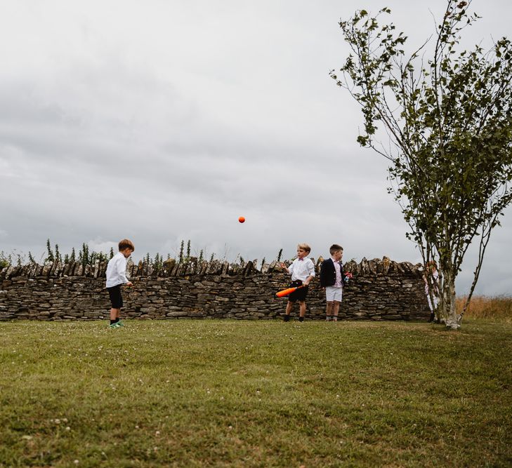 Kids | Lilac & Navy Rustic Wedding at Stone Barn, Cotswolds | Frankee Victoria Photography