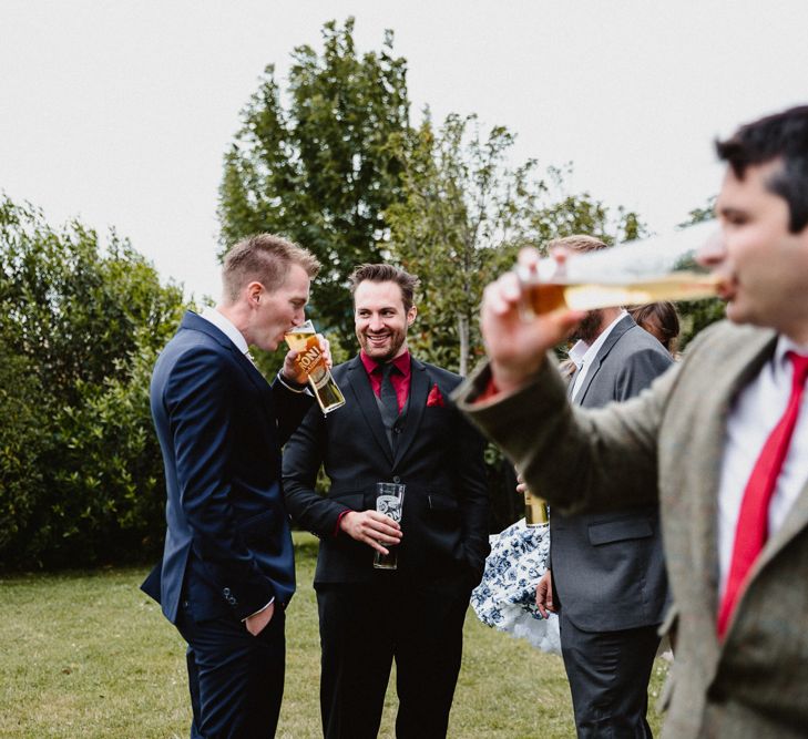 Wedding Guests | Lilac & Navy Rustic Wedding at Stone Barn, Cotswolds | Frankee Victoria Photography