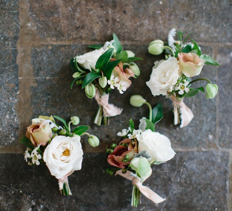 Floral Buttonholes For Groomsmen