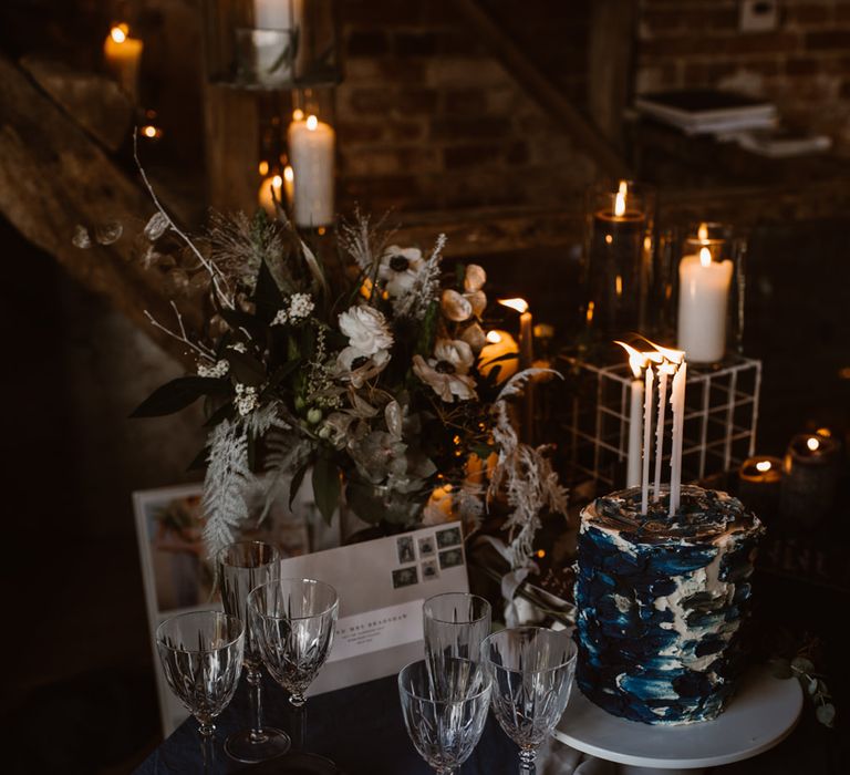 Elegant Tablescape | Nocturn Wedding Inspiration at Godwick Great Barn Planned & Styled by The Little Lending Company | Agnes Black Photography | Film by The Wilde Bride